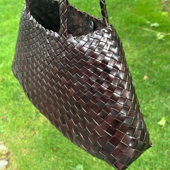 Dragon Diffusion Santa Croce Big Handbag in Dark Brown - Picture 4 of 7